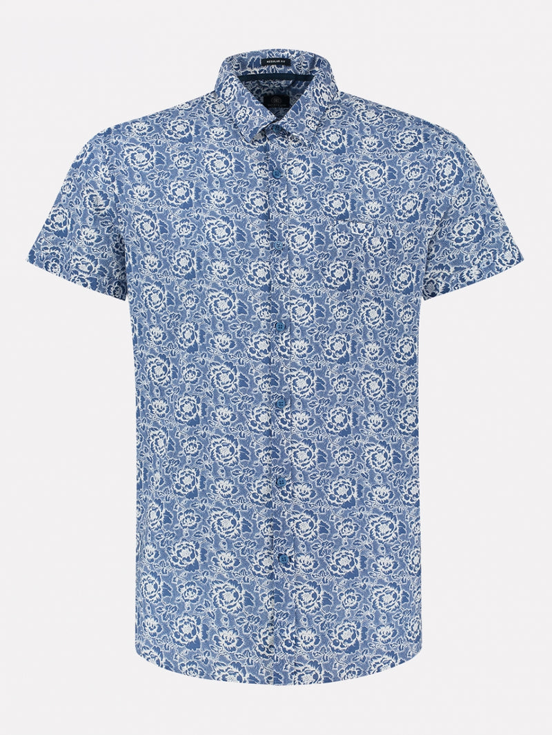 Korte mouw shirt met tropische print