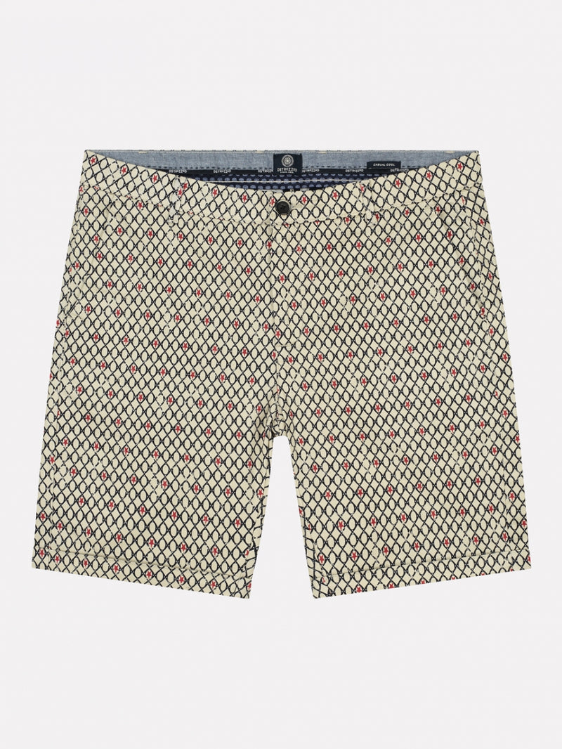De Charlie Chino shorts met miniprint